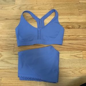 Soulcycle periwinkle blue workout set